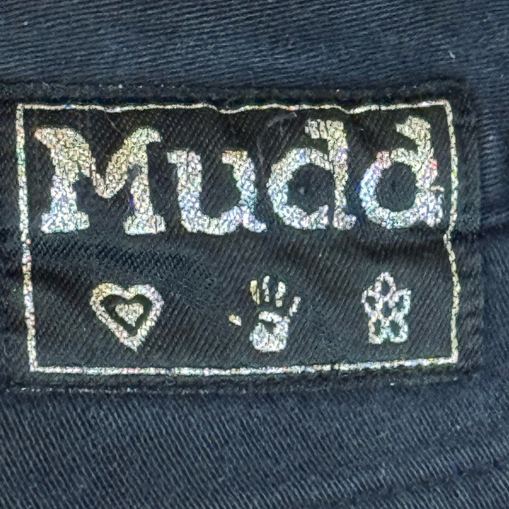 Vintage Mudd low rise soft stretch twill black cargo flares with 34” inseam - Picture 2 of 7